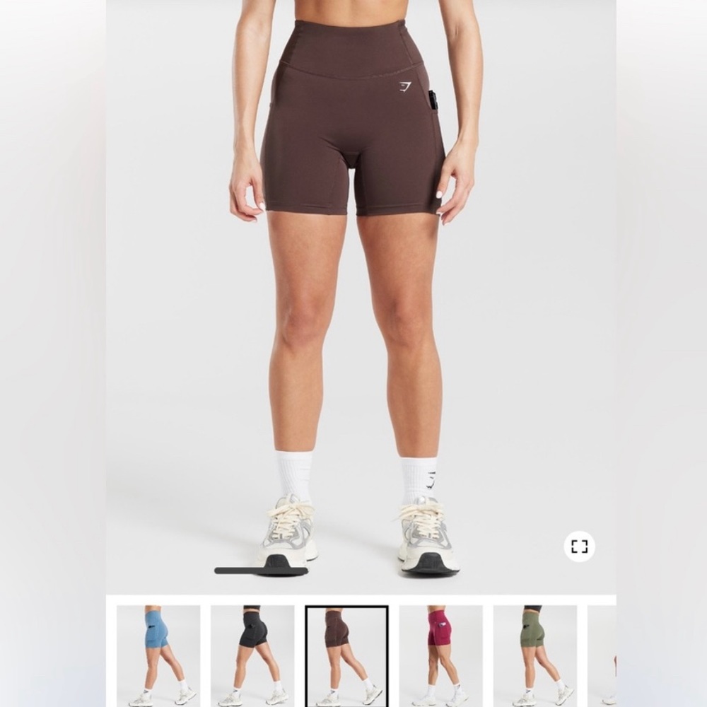Gymshark brown pocket shorts